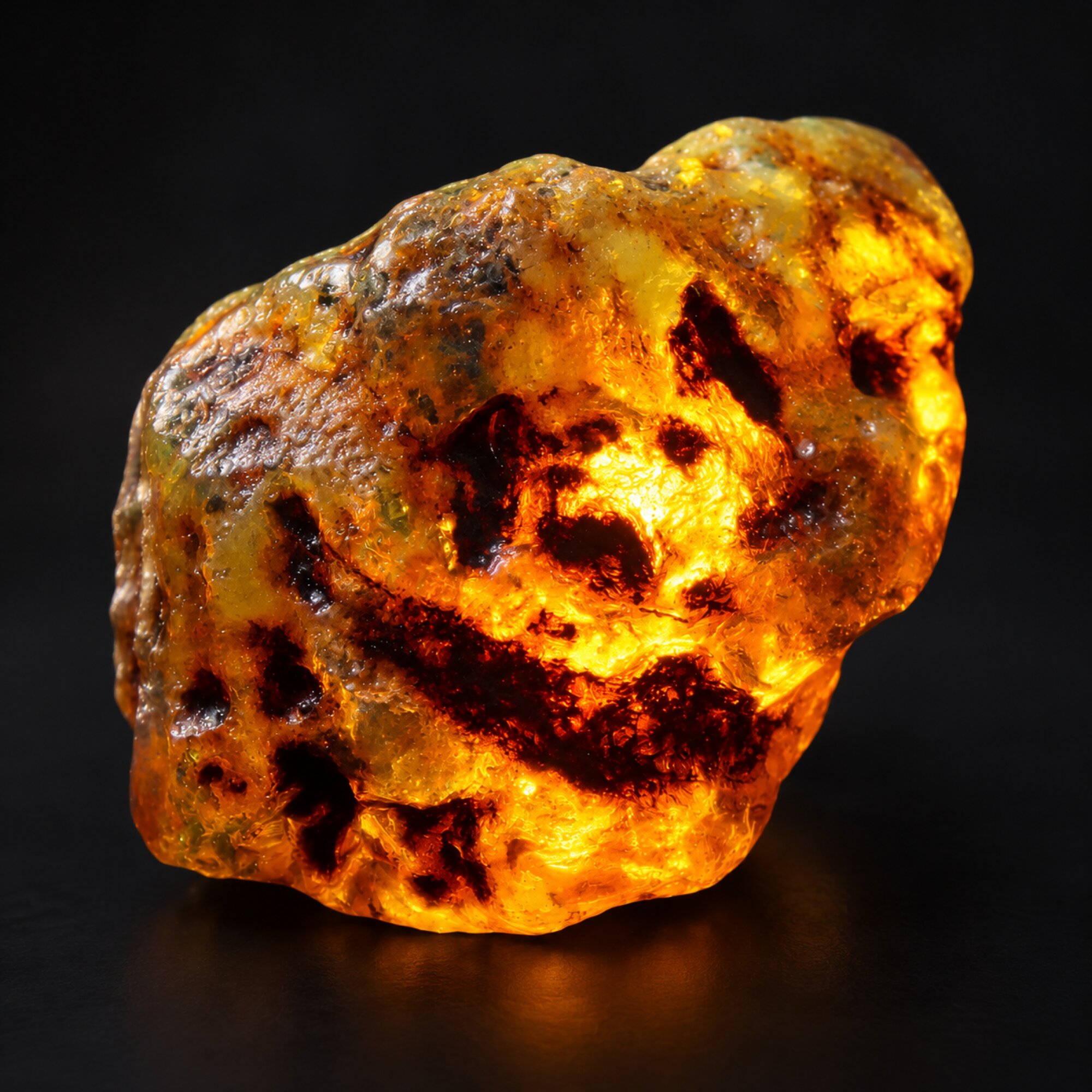 Earth mined green blue rough specimen Dominican amber 24g – photo 13