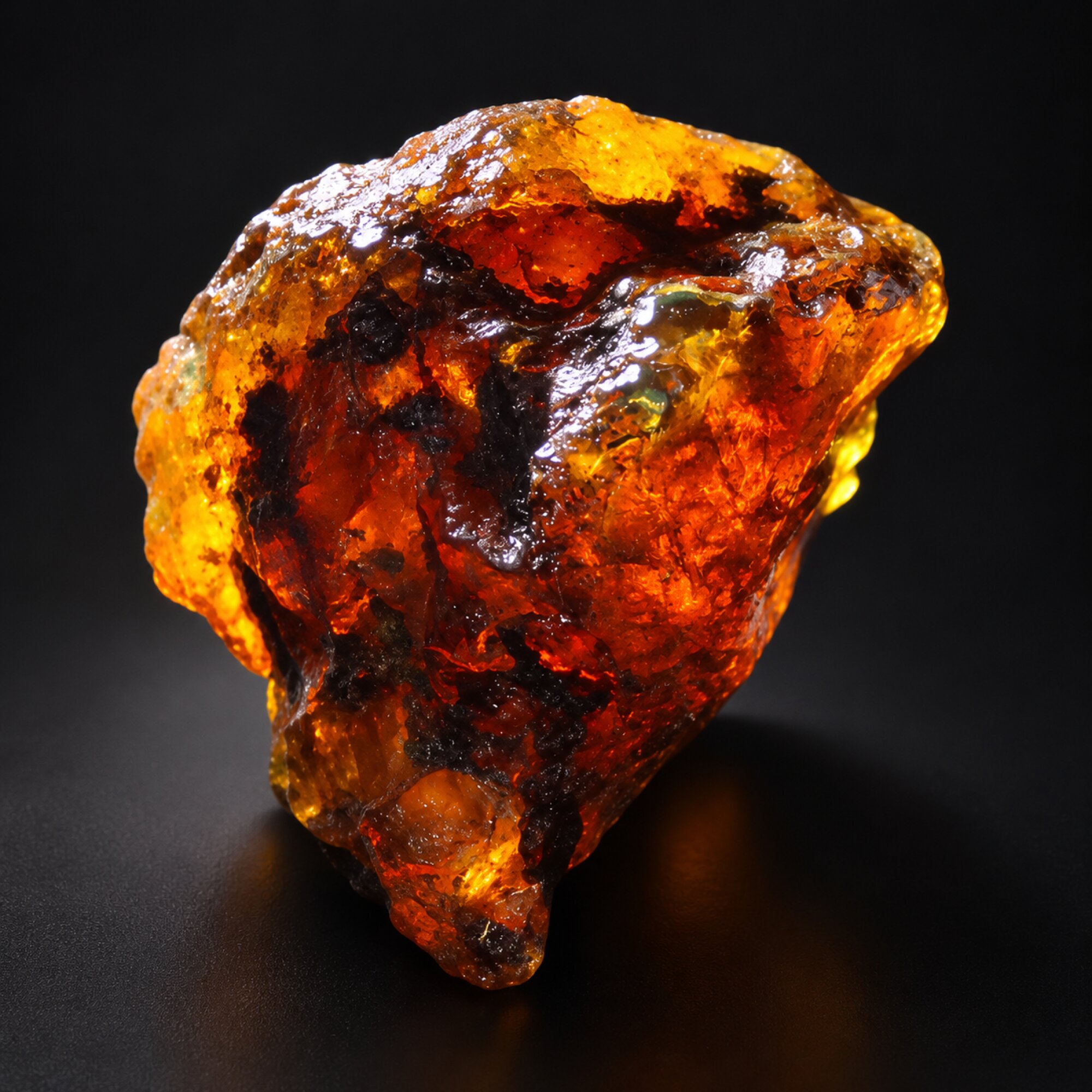 Genuine green blue rough specimen Dominican amber 18g – photo 7