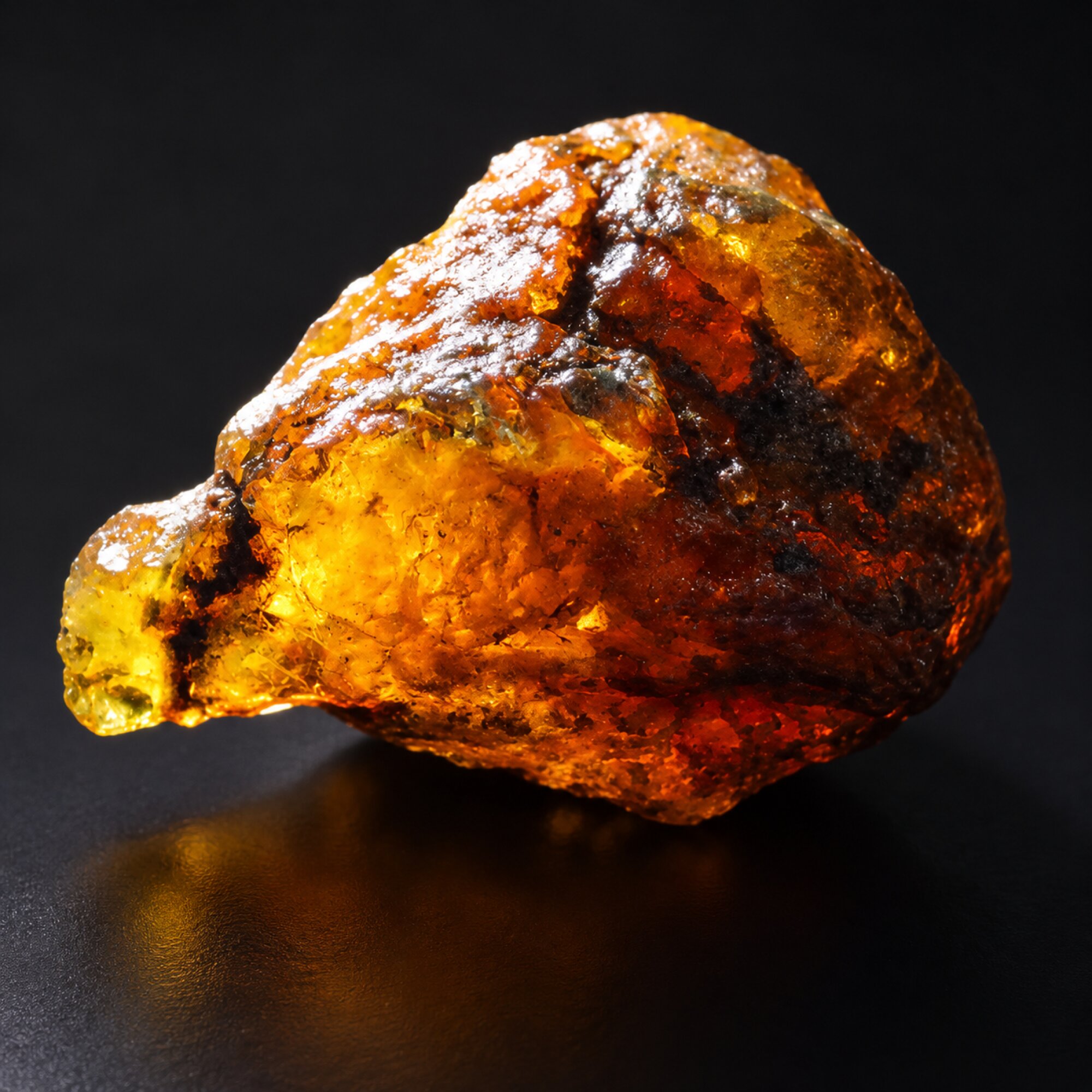 Genuine green blue rough specimen Dominican amber 18g – photo 8