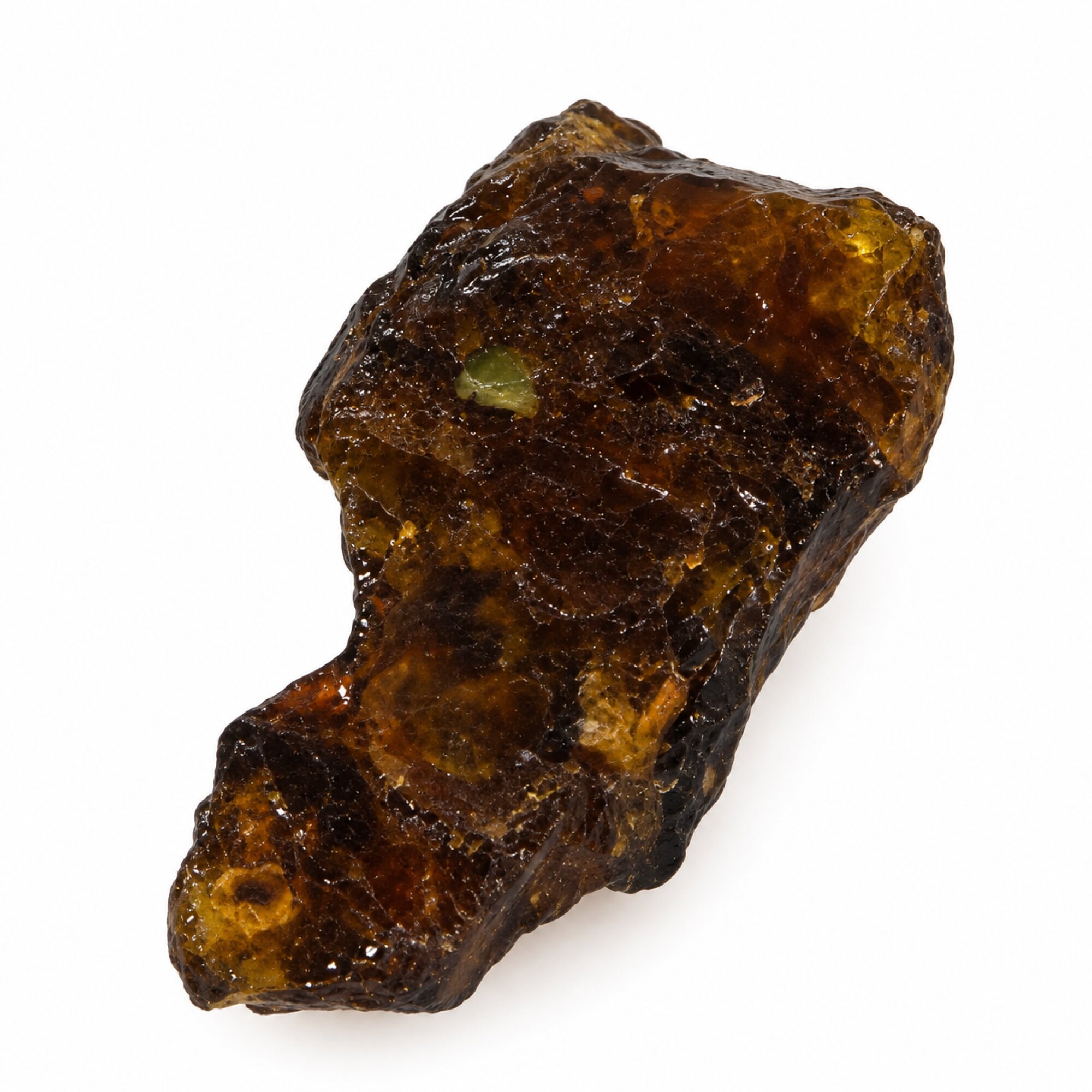 Untreated sky blue rough specimen Dominican amber 7.5g – photo 6