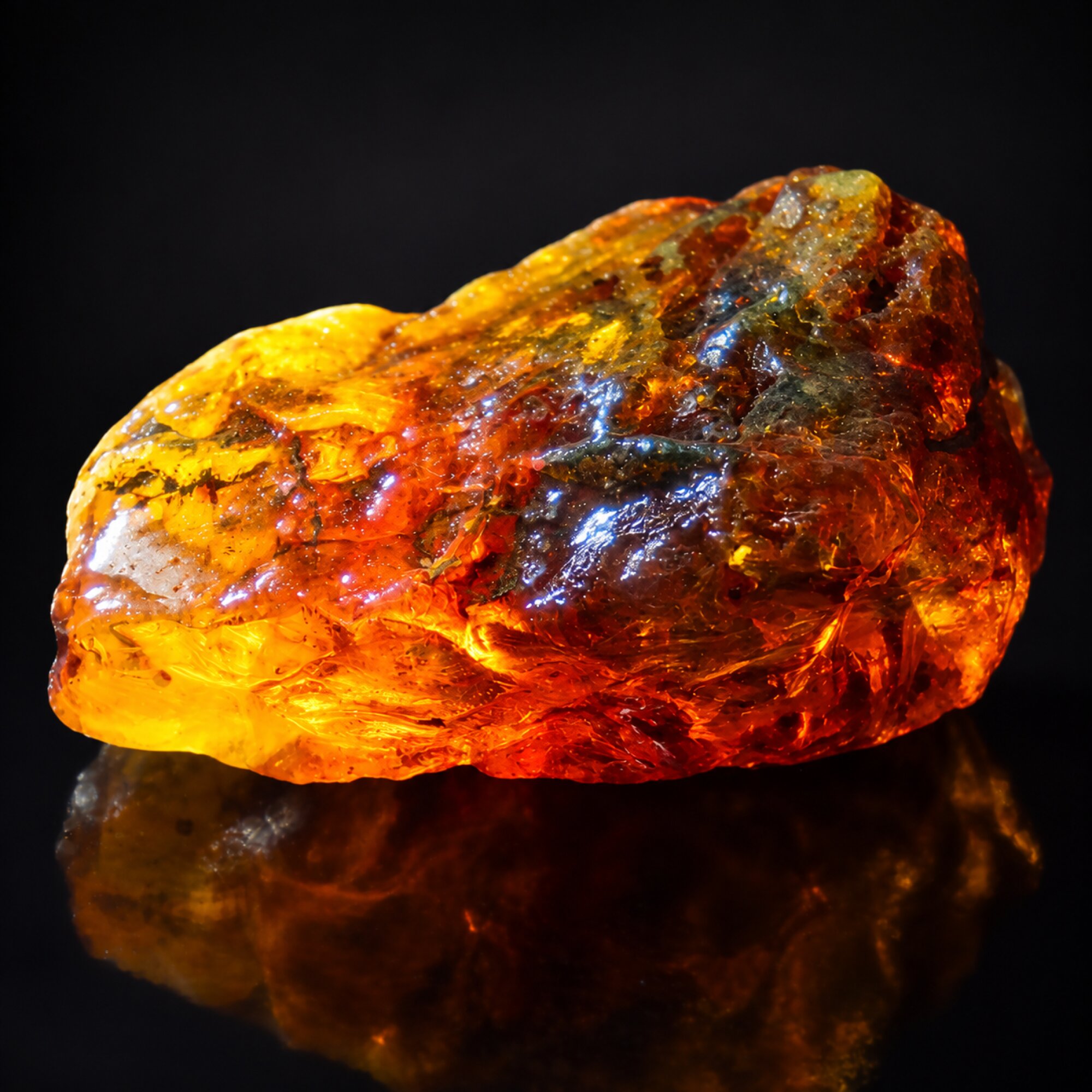 Genuine sky blue rough specimen Dominican amber 14.1g – photo 9