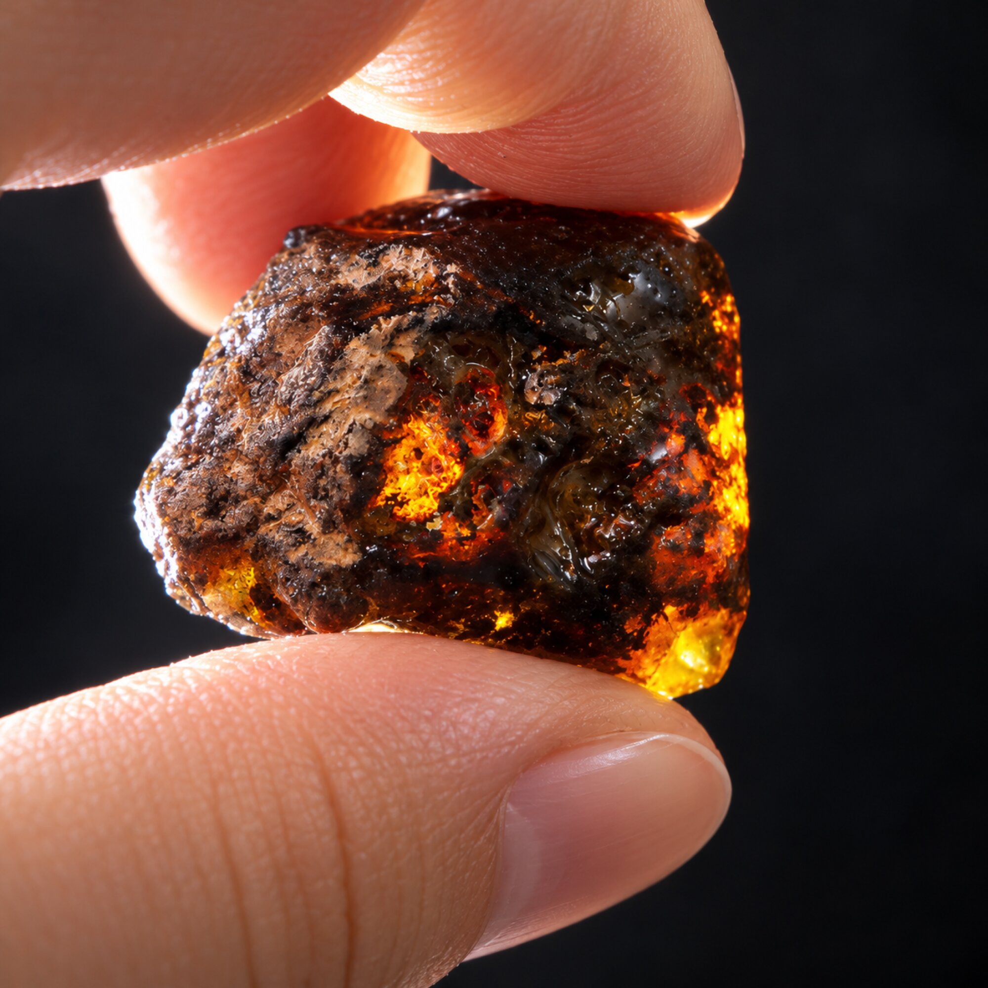 Earth mined sky blue rough specimen Dominican amber 7.2g – photo 10