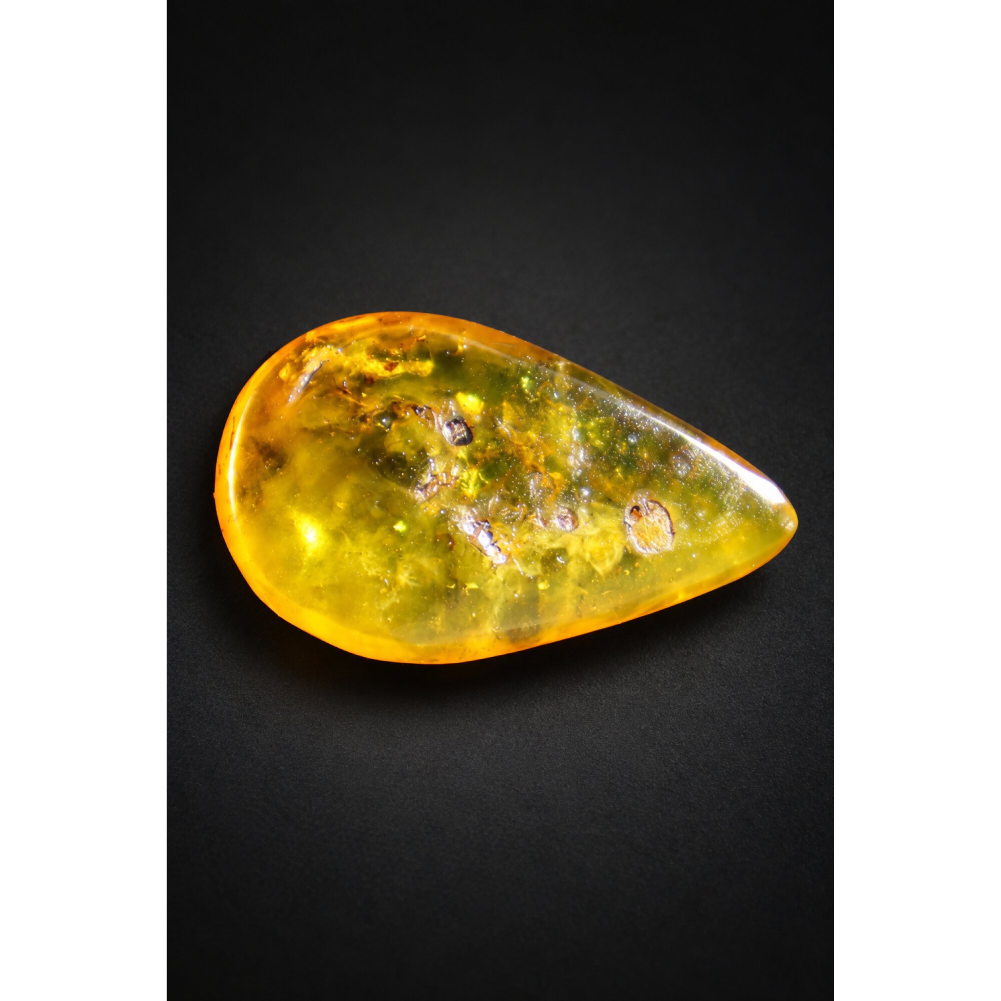 Authentic orange yellow polished Dominican amber 1.7g – photo 6