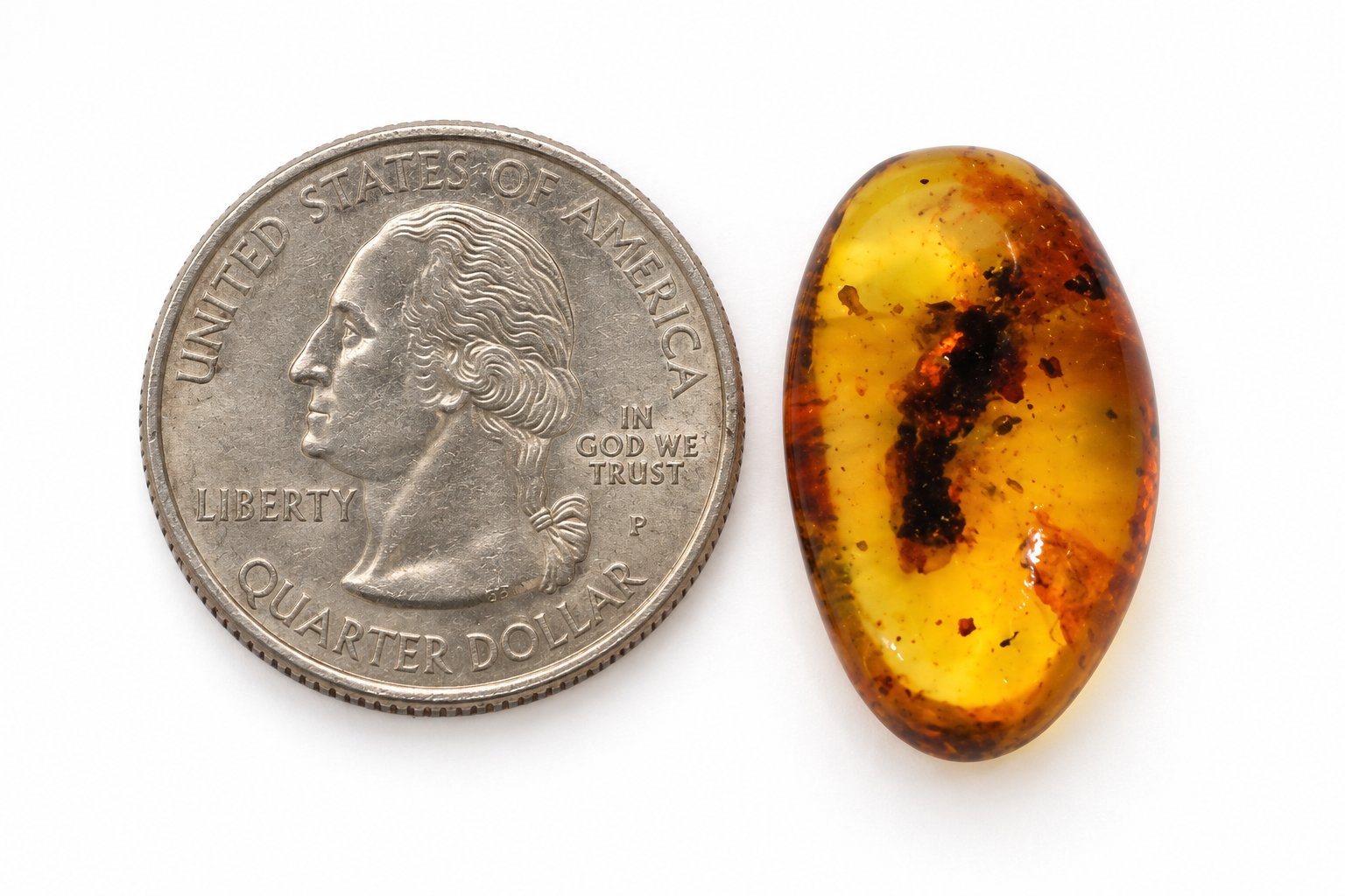 True caribbean orange blue polished Dominican amber – photo 9