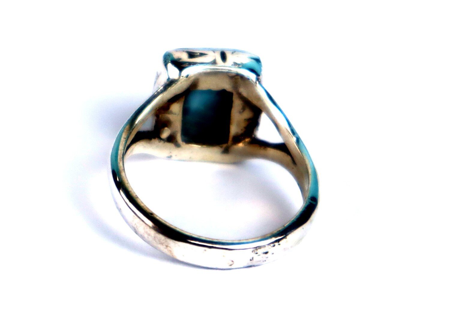 Beautiful Natural Light Blue Larimar .925 Sterling Silver Ring #7 free resizing – photo 6