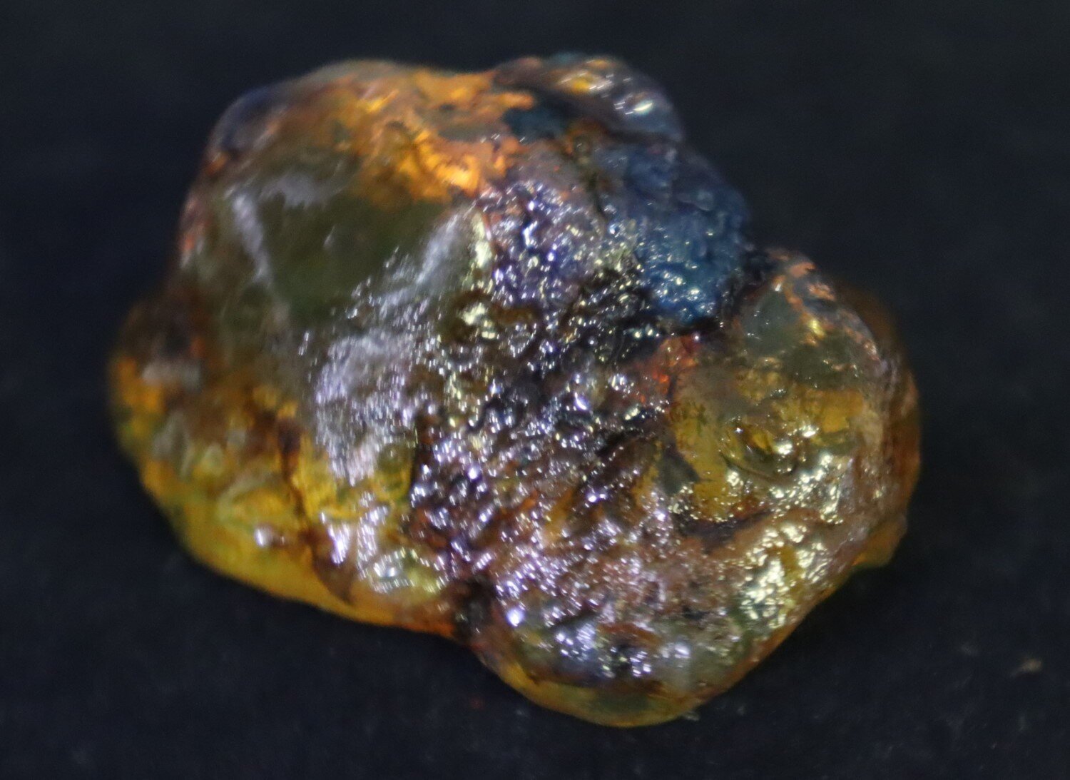 Splendid Natural Dominican Clear Orange Blue Amber Rough Specimen 47mm 18g – photo 13