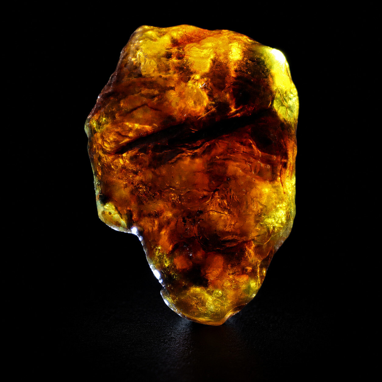 Genuine Sky Blue Dominican Amber Rough Specimen Chunk 65mm 28.9g – photo 11