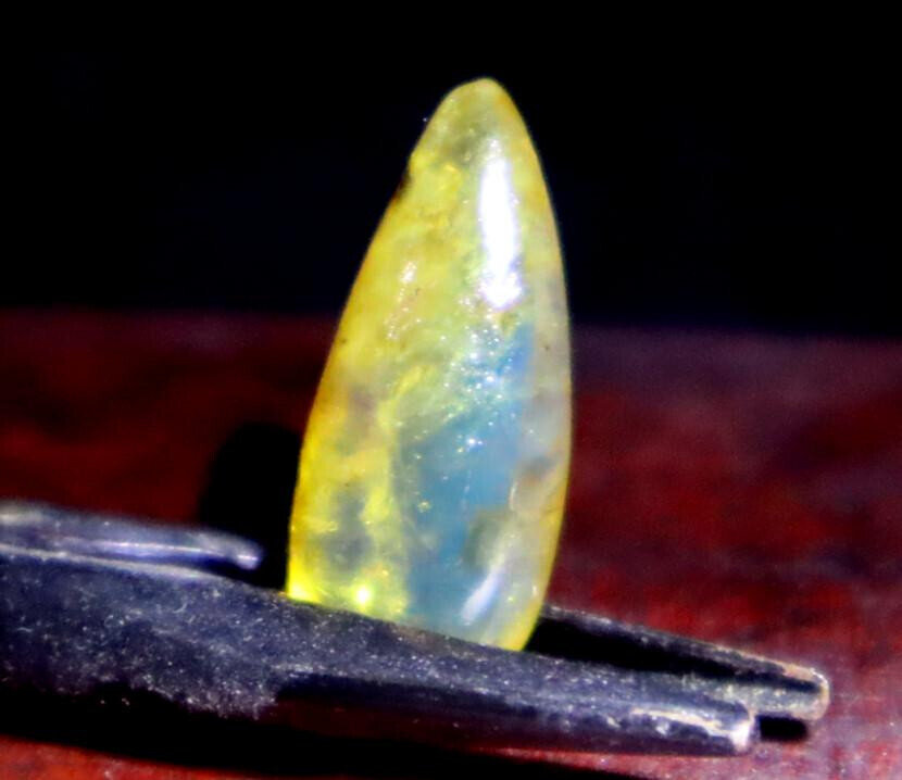 Natural Dominican Clear Light Blue Amber Polished Stone 23mm FREE DRILLING – photo 9