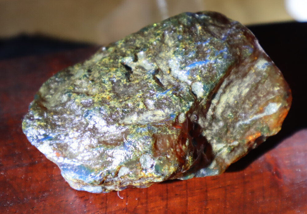 Impressive Natural Dominican Clear Green Blue Amber Rough Specimen 66mm 42.9g – photo 7