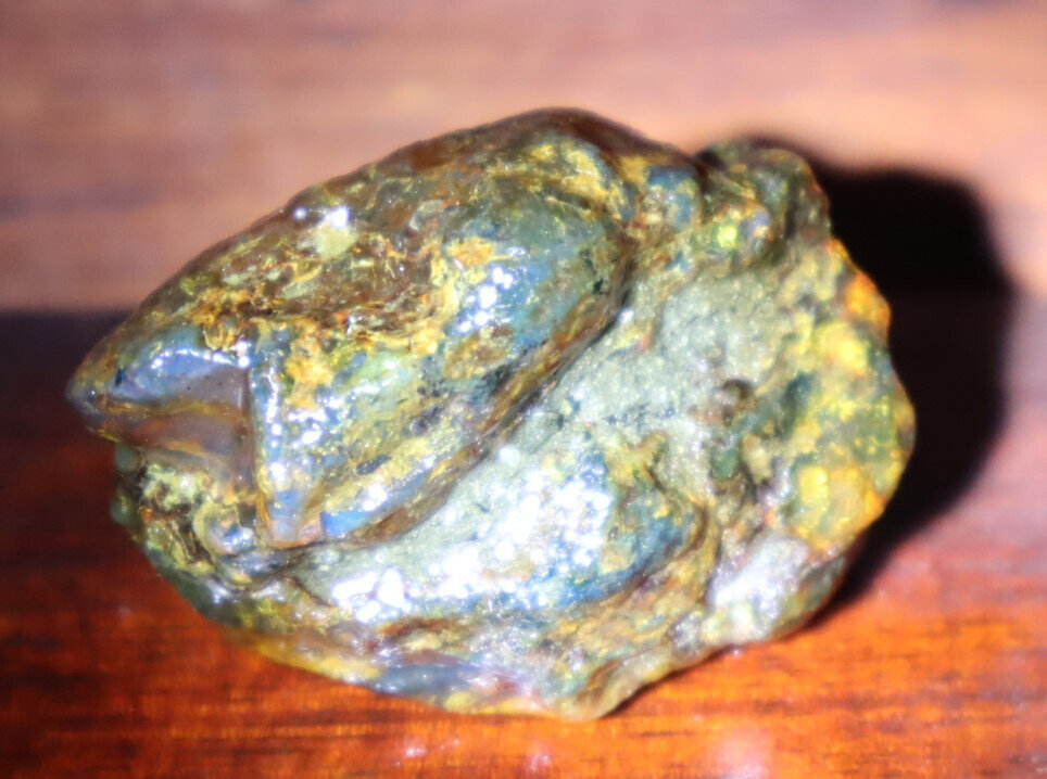 Beautiful Natural Dominican Translucent Green Blue Amber Rough Specimen 47mm 19g – photo 4
