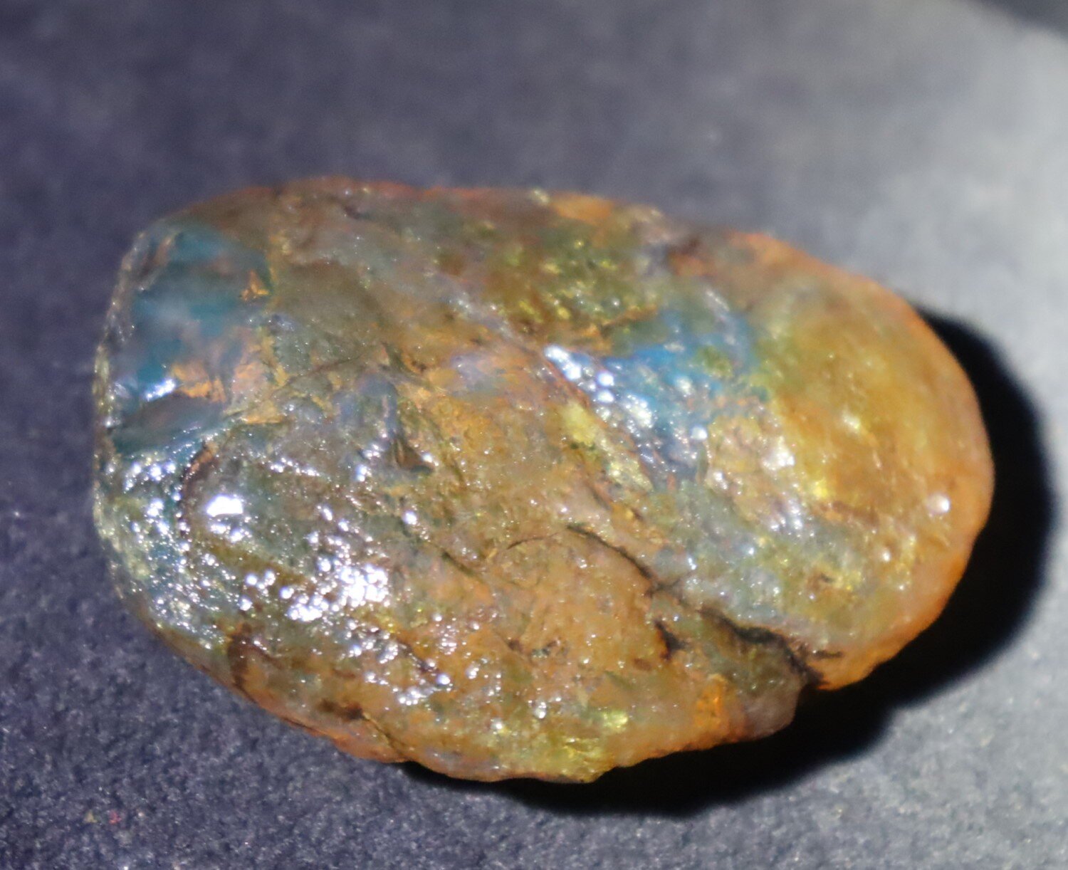 Exquisite Natural Dominican Clear Green Blue Amber Rough Specimen 51mm 18g – photo 8