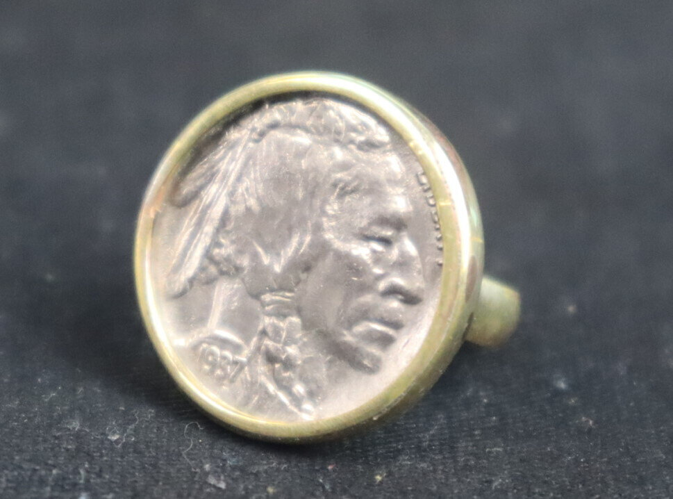 Iron Tail (Sioux), Two Moons (Cheyenne), and Big Tree (Kiowa) Coin Ring – photo 9