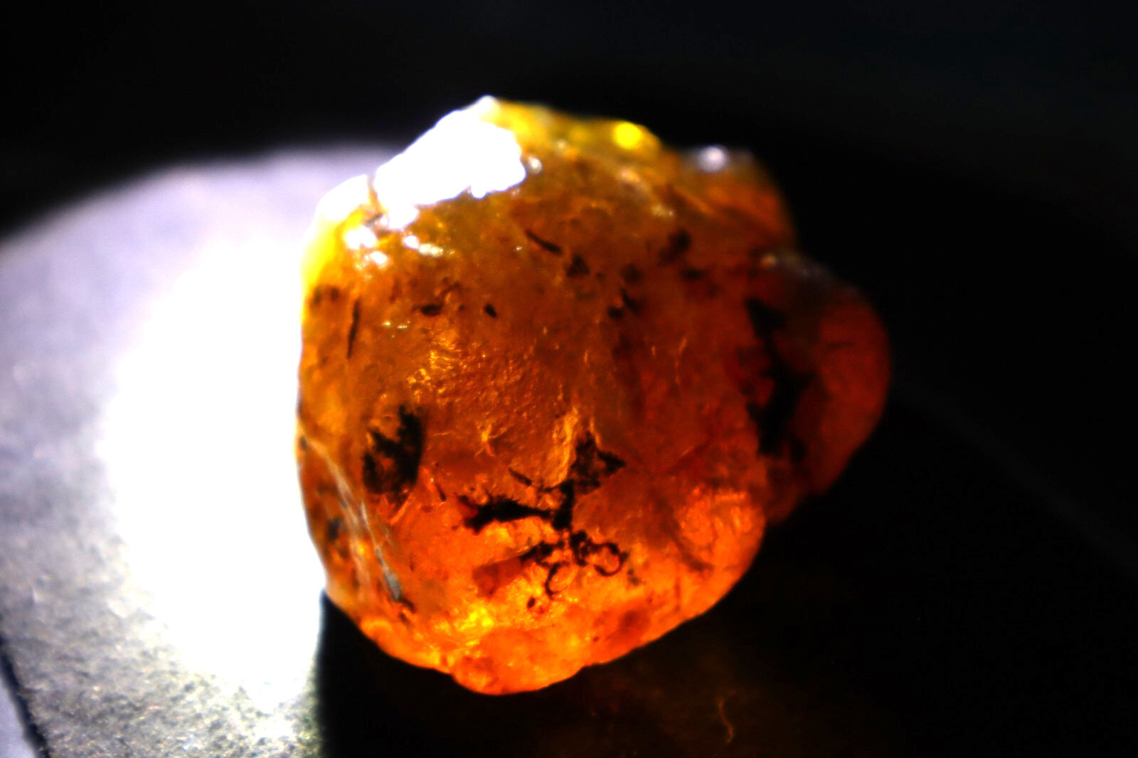 Impressive Natural Dominican Clear Light Blue Amber Rough Specimen 67mm 48.9g – photo 7