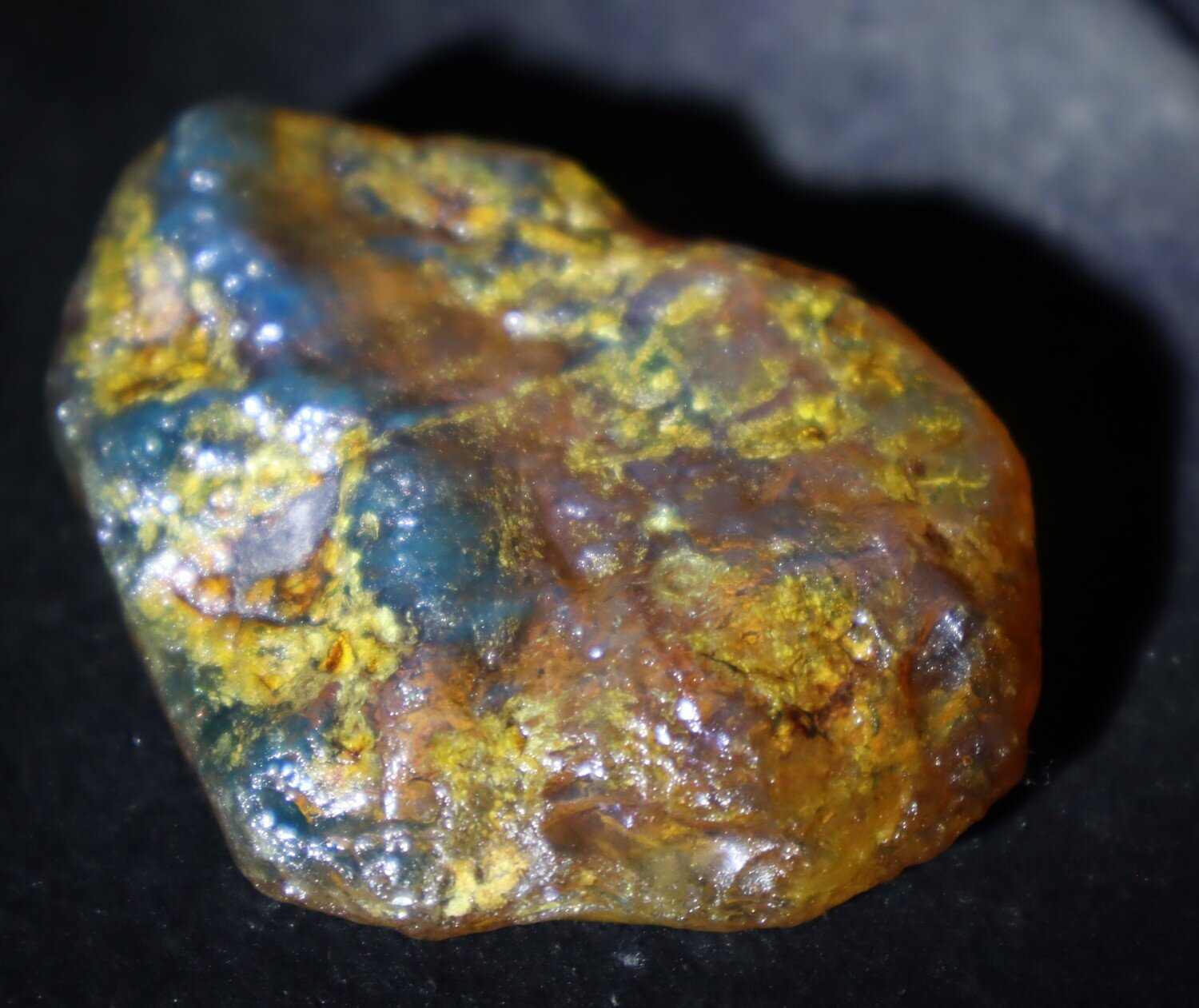 Natural Dominican Blue Green Amber Rough Specimen 60mm 20.5g Clear – photo 7