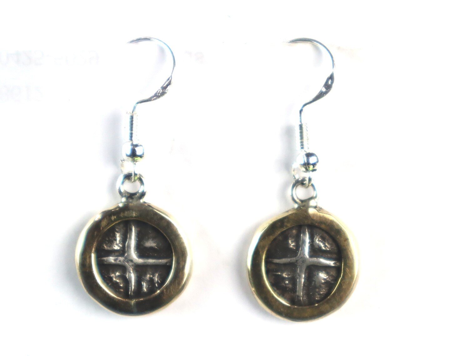 SPAIN COLONIAL PIRATE Atocha Shipwreck COIN .925 STERLING SILVER EARRINGS 1.3" – photo 8
