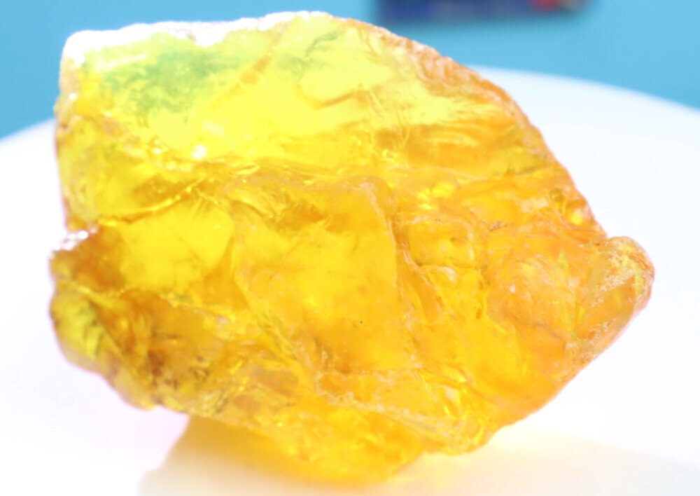 Beautiful Natural Dominican Crystal Clear Deep Yellow Amber Rough Specimen 67mm – photo 6