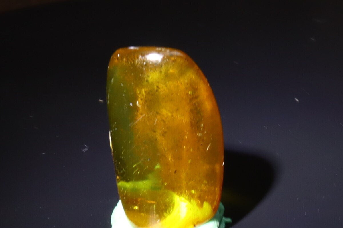 Beautiful Natural Dominican Orange Yellow Amber Polished Stone 25mm – photo 5