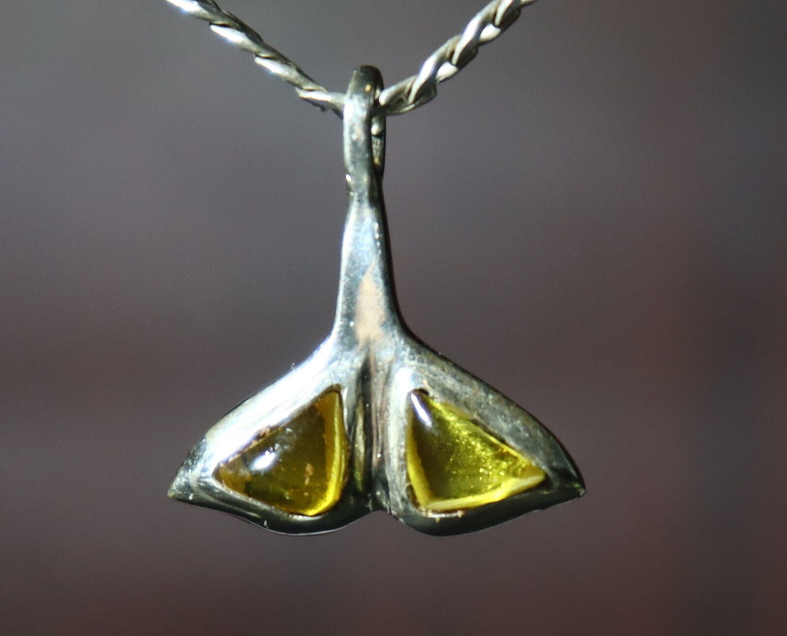 Excellent Natural Clear Yellow Amber .925 Sterling Silver Pendant Whalefin 23mm – photo 6