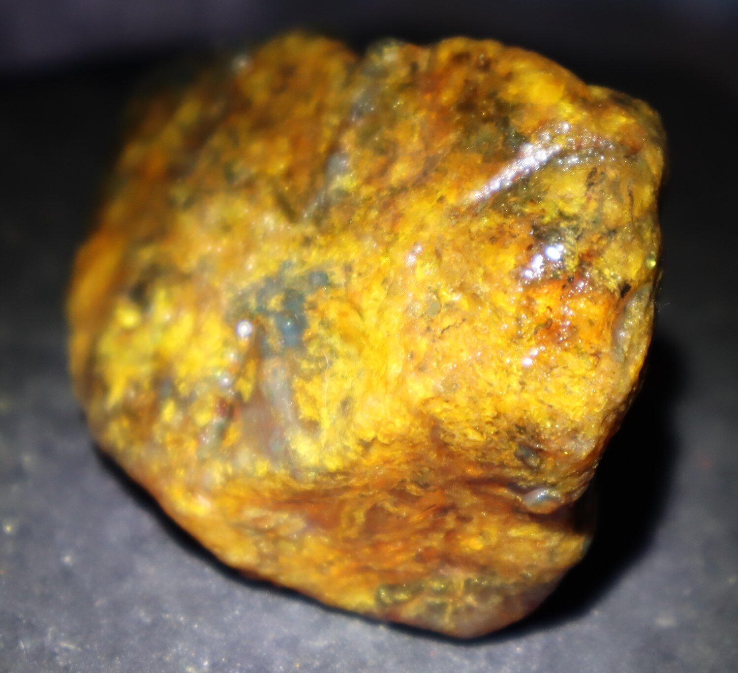 Natural Translucent Yellow Orange Butterscotch Amber Rough Specimen 62mm 34.5g – photo 3
