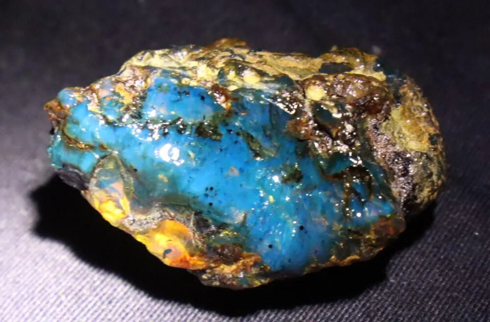 Finest Natural Dominican Translucent Sky Blue Amber Rough Specimen 43mm 14g – photo 9