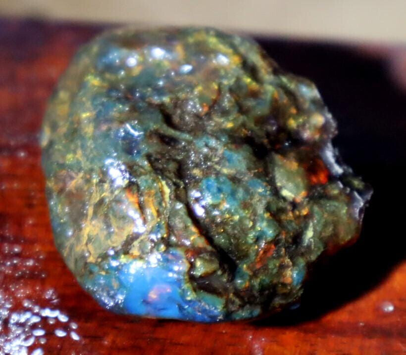 Charming Design Natural Dominican Clear Blue Red Amber Rough Specimen 44mm 14.6g – photo 6
