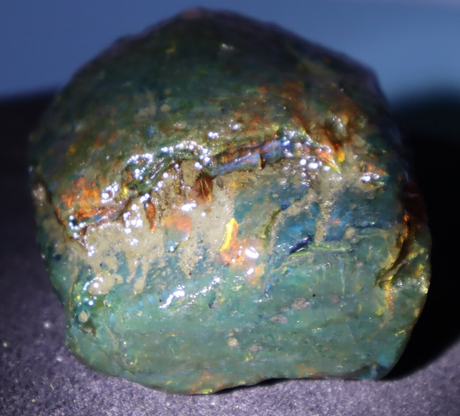 Natural Dominican Translucent Cognac Green Amber Rough Specimen 61mm 73.3g – photo 13